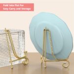 nikkah plaque stand, resin plaque stand, gold display stand, wedding plaque holder, decorative plate stand, photo frame stand, tabletop display holder, resin tray stand