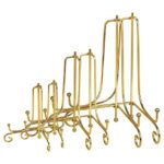 nikkah plaque stand, resin plaque stand, gold display stand, wedding plaque holder, decorative plate stand, photo frame stand, tabletop display holder, resin tray stand