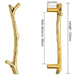 Gold Tree Branch Handle Pull – Metal Twig Design Tray & Cupboard Drawer Handle for Resin Trays & Furniture