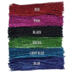 100pcs 12-Inch Iridescent Opal Holographic Pipe Cleaners | Twistable Metallic Tinsel Chenille Curly Stems | Sparkle Craft Wires for DIY Crafts and Decorations - Image 2