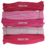 100pcs 12-Inch High-Density Velvet Pipe Cleaners | Twistable Chenille Stems (Limpiapipas) | Soft Plush Craft Wires for DIY Flowers, Kids & School Crafts