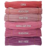 100pcs 12-Inch High-Density Velvet Pipe Cleaners | Twistable Chenille Stems (Limpiapipas) | Soft Plush Craft Wires for DIY Flowers, Kids & School Crafts