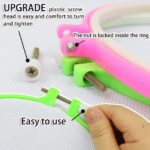 Supergrip Embroidery Hoop Set (5 Pieces) – Plastic Cross Stitch Rings (4.7" to 10.2") with Adjustable Screw for Perfect Fabric Tension