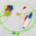 Supergrip Embroidery Hoop Set (5 Pieces) – Plastic Cross Stitch Rings (4.7" to 10.2") with Adjustable Screw for Perfect Fabric Tension