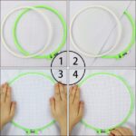 Supergrip Embroidery Hoop Set (5 Pieces) – Plastic Cross Stitch Rings (4.7" to 10.2") with Adjustable Screw for Perfect Fabric Tension