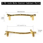 Gold Tree Branch Handle Pull (Pair) – Metal Twig Design Tray & Cupboard Drawer Handles for Resin Trays & Furniture - Image 3