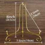 Gold Display Stand for Resin Nikkah Plaque – Decorative Metal Holder for Wedding Plaques, Frames & Plates - Image 3