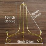 Gold Display Stand for Resin Nikkah Plaque – Decorative Metal Holder for Wedding Plaques, Frames & Plates - Image 2