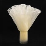 Pearl Edge Wavy Organza Mesh Flower Wrapping Roll Korean Wrinkled Floral Tulle for Bouquet Packaging 11 Inches x 3.6 Meter