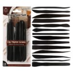 Keep Smiling 14-Piece Plastic Clay Tool Set – Professional Pottery, Ceramics & Clay Modeling Sculpting Tools