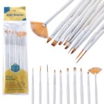 Keep Smiling 10-Piece Professional Fine Art & Nail Art Brush Set – Detail, Liner & Precision Painting Brushes