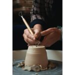 6-Piece Double-Ended Clay Sculpting Tool Set – Wooden Wax Carving, Pottery, Ceramics & Clay Modelling Tools