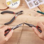 3-Piece Jewelry Making Pliers Set – Round Nose, Wire Cutter & Side Cutting Pliers for DIY Jewelry Crafting