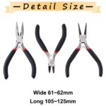 3-Piece Jewelry Making Pliers Set – Round Nose, Wire Cutter & Side Cutting Pliers for DIY Jewelry Crafting
