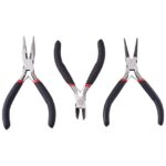 3-Piece Jewelry Making Pliers Set – Round Nose, Wire Cutter & Side Cutting Pliers for DIY Jewelry Crafting