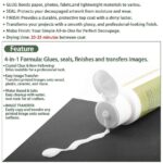 Keep Smiling MOBO Finish Gloss 60ml – 4-in-1 Mod Podge-Style Alternative Craft Glue, Sealant, Finish & Image Transfer Medium
