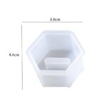 Hexagon Single Ring Holder Silicone Mold for Epoxy Resin Jesmonite Concrete Cement Jewelry Display Stand DIY Craft Mold - Image 2
