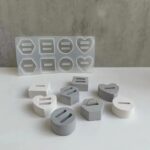 8-Hole Ring Holder Silicone Mold for Epoxy Resin, Jesmonite, Concrete & Cement