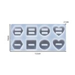 8-Hole Ring Holder Silicone Mold for Epoxy Resin, Jesmonite, Concrete & Cement