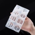 8-Hole Ring Holder Silicone Mold for Epoxy Resin, Jesmonite, Concrete & Cement