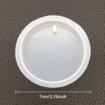 6cm Round Silicone Mold with Hanging Hole for Resin Keychains, Pendants & Car Hanging Ornaments