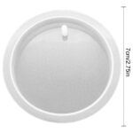 6cm Round Silicone Mold with Hanging Hole for Resin Keychains, Pendants & Car Hanging Ornaments