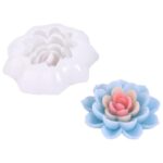 3D Blooming Lotus Flower Silicone Candle Mold