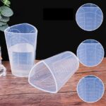 Reusable Silicone Measuring Cup with ml & oz Markings for Epoxy Resin Mixing