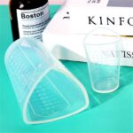 Reusable Silicone Measuring Cup with ml & oz Markings for Epoxy Resin Mixing