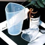 Reusable Silicone Measuring Cup with ml & oz Markings for Epoxy Resin Mixing