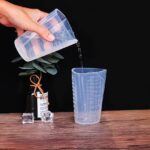 Reusable Silicone Measuring Cup with ml & oz Markings for Epoxy Resin Mixing