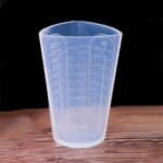 Reusable Silicone Measuring Cup with ml & oz Markings for Epoxy Resin Mixing