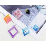 Diamond Dangle Jewelry Silicone Mold for Resin Earrings Pendants Keychains DIY Crafts