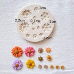 Daisy Flower Silicone Mold for Polymer Clay Jewelry Making Chocolate Fondant Candy DIY Craft Mold