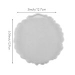 Irregular Round Coaster DIY Resin Silicone Mold 5 Inch