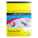 Royal Art Canvas Pad A4 – 280 GSM, 10 Sheets, 100% Cotton, Pre-Primed with Acrylic Gesso
