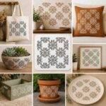 Imported High Quality Reusable Mandala Stencil 10×10 Inch – 0.5mm Mylar Plastic Stencil for Furniture, MDF, Decoupage, Scrapbooking & DIY Crafts