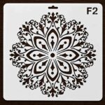Imported High Quality Reusable Mandala Stencil 10×10 Inch – 0.5mm Mylar Plastic Stencil for Furniture, MDF, Decoupage, Scrapbooking & DIY Crafts