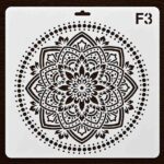 Imported High Quality Reusable Mandala Stencil 10×10 Inch – 0.5mm Mylar Plastic Stencil for Furniture, MDF, Decoupage, Scrapbooking & DIY Crafts - Image 9