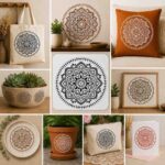 Imported High Quality Reusable Mandala Stencil 10×10 Inch – 0.5mm Mylar Plastic Stencil for Furniture, MDF, Decoupage, Scrapbooking & DIY Crafts - Image 10