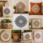 Imported High Quality Reusable Mandala Stencil 10×10 Inch – 0.5mm Mylar Plastic Stencil for Furniture, MDF, Decoupage, Scrapbooking & DIY Crafts - Image 12