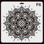 Imported High Quality Reusable Mandala Stencil 10×10 Inch – 0.5mm Mylar Plastic Stencil for Furniture, MDF, Decoupage, Scrapbooking & DIY Crafts - Image 13