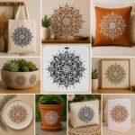 Imported High Quality Reusable Mandala Stencil 10×10 Inch – 0.5mm Mylar Plastic Stencil for Furniture, MDF, Decoupage, Scrapbooking & DIY Crafts - Image 14