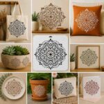 Imported High Quality Reusable Mandala Stencil 10×10 Inch – 0.5mm Mylar Plastic Stencil for Furniture, MDF, Decoupage, Scrapbooking & DIY Crafts - Image 16