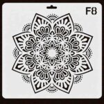 Imported High Quality Reusable Mandala Stencil 10×10 Inch – 0.5mm Mylar Plastic Stencil for Furniture, MDF, Decoupage, Scrapbooking & DIY Crafts - Image 17