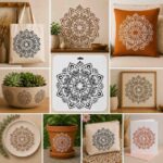 Imported High Quality Reusable Mandala Stencil 10×10 Inch – 0.5mm Mylar Plastic Stencil for Furniture, MDF, Decoupage, Scrapbooking & DIY Crafts - Image 18