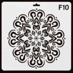 Imported High Quality Reusable Mandala Stencil 10×10 Inch – 0.5mm Mylar Plastic Stencil for Furniture, MDF, Decoupage, Scrapbooking & DIY Crafts - Image 19