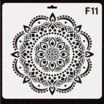 Imported High Quality Reusable Mandala Stencil 10×10 Inch – 0.5mm Mylar Plastic Stencil for Furniture, MDF, Decoupage, Scrapbooking & DIY Crafts - Image 21