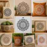Imported High Quality Reusable Mandala Stencil 10×10 Inch – 0.5mm Mylar Plastic Stencil for Furniture, MDF, Decoupage, Scrapbooking & DIY Crafts - Image 24