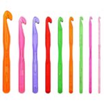9-Piece Acrylic Crochet Hook Set 3mm–12mm